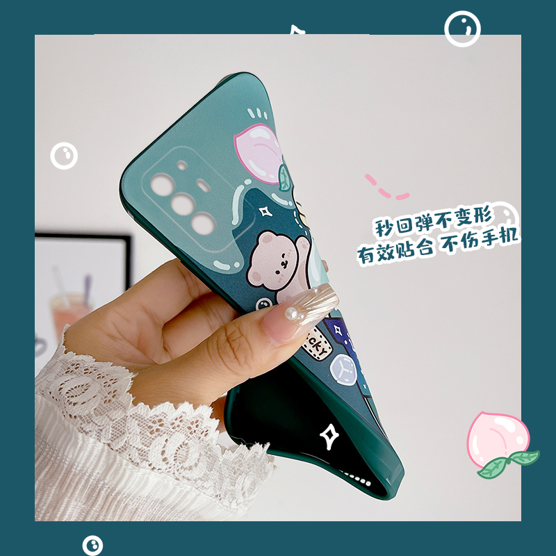 适用于oppo a95手机壳A95防摔壳a94 5G硅胶套PELM00手机套reno6z软壳Reno5z卡通可爱小清新气泡水F19Pro+套 - 图3