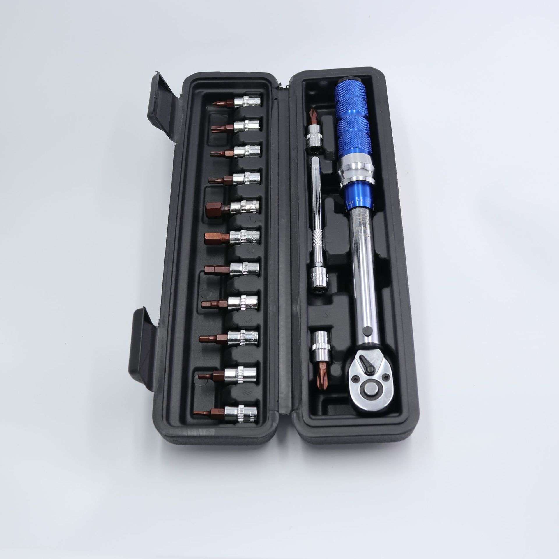 自行车扭矩扳手1/4 2-24N.m可调扭力扳手 预置力矩扳手 - 图0