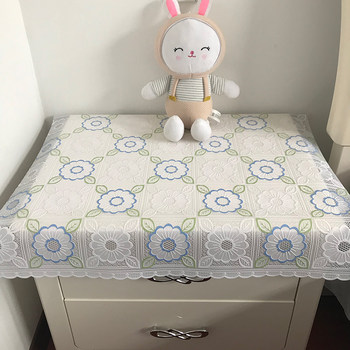 pvc bedside table cover cloth pair of waterproof, anti-scald and anti-oil wash-free TV cabinet tablecloth shoe cabinet mat dressing table cloth