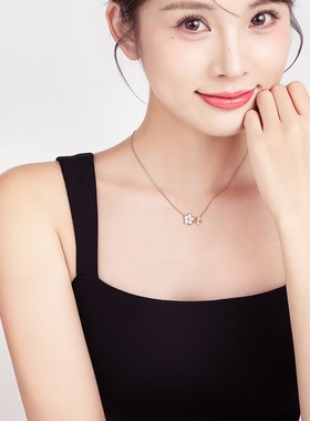 「浪漫樱花」999纯银项链原创