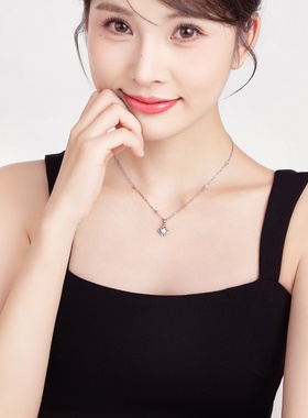 「lucky四叶草」999纯银项链原创