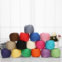Rope Colored Hemp Rope Woven Mesh Bundled Decorative Hemp Thread Hemp Rope DIY Vases Vintage Wind Packing Rope