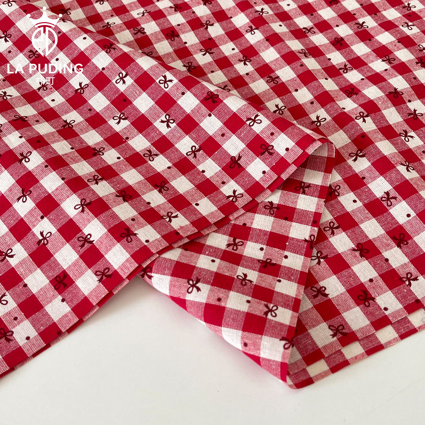 LA朴町 复古蝴蝶结格子·布料花店手工DIY鲜花花束包花布花艺材料,淘宝优惠券,粉丝福利购,淘宝优惠卷