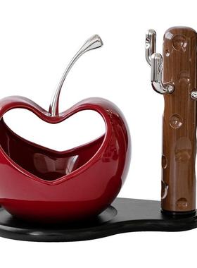 日本品质入户门口玄关放钥匙收纳置物架摆件轻奢高档鞋柜客厅装饰