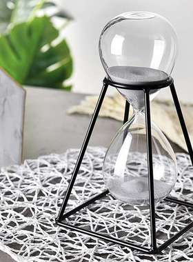 厂家直销金属沙漏计时器30分钟北欧风摆件计时沙漏创意摆件