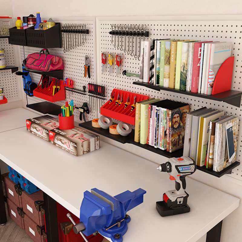 免打孔壁挂洞洞板墙上多孔收纳置物架宿舍厨房带边框洞洞板网板,淘宝优惠券,粉丝福利购,淘宝优惠卷