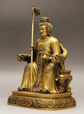 2026全铜黑老太太真身像黑妈妈黑奶奶神像铁刹山护法四大家族像铜