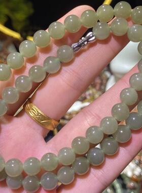 2025天然水晶青海料晴水湖水绿 天然和田玉项链女 厂家直销