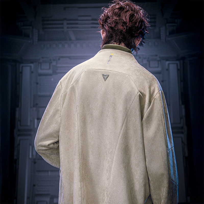 XIPHEVIL「无形唐装」中国风高街麂皮绒赛博新中式极简唐装外套,淘宝优惠券,粉丝福利购,淘宝优惠卷