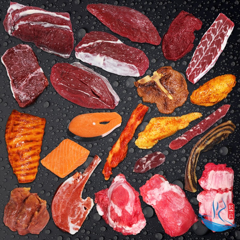 仿真食品模型生猪肉牛肉羊肉排骨腊肉鸡肉鱼肉假肉类食物模型道具 - 图0
