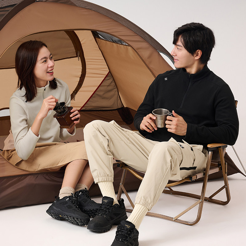 探路者抓绒衣情侣秋冬打底抗静电单穿内胆户外运动保暖抓绒外套,淘宝优惠券,粉丝福利购,淘宝优惠卷