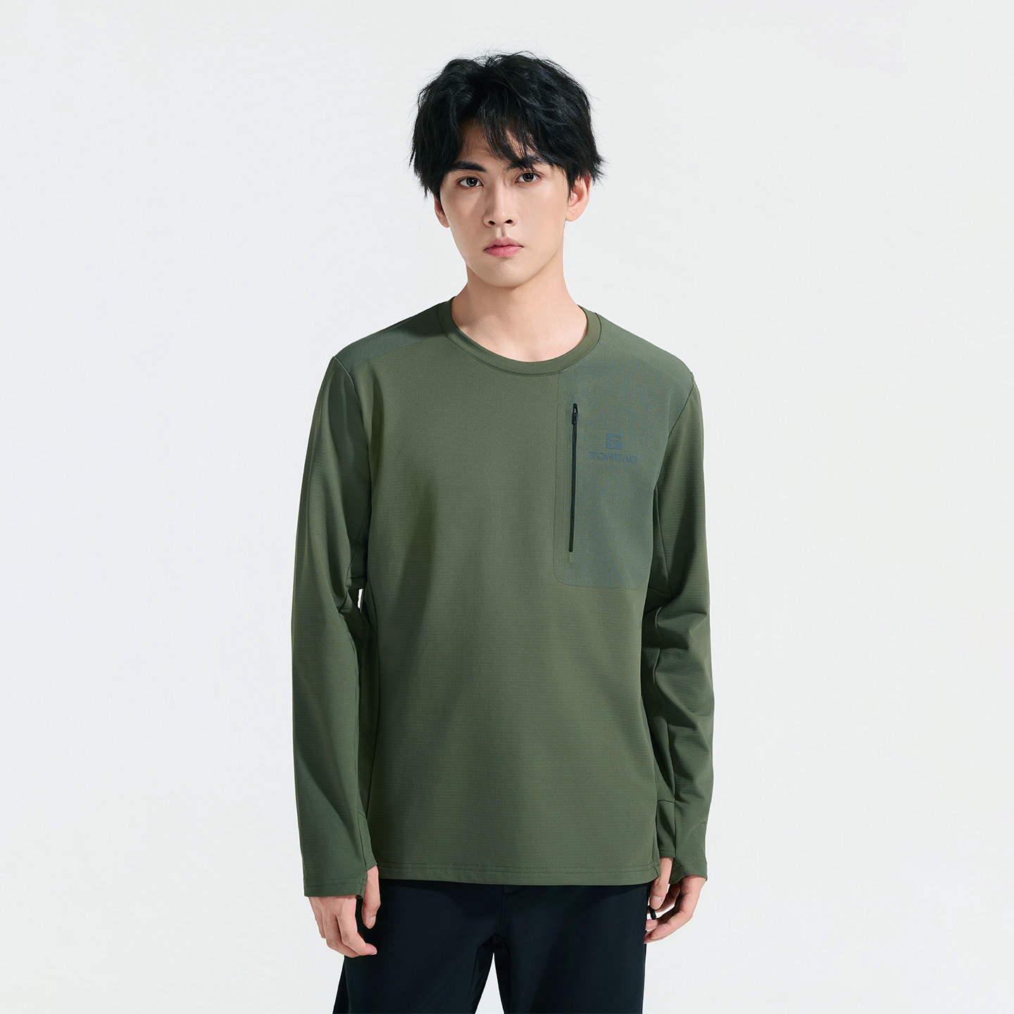 探路者长袖T恤男士25早秋吸汗透气弹力亲肤户外休闲运动套头衫,淘宝优惠券,粉丝福利购,淘宝优惠卷