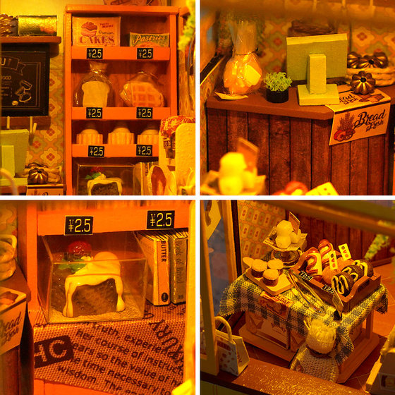 Qiaozhijiang DIY Hut Bookend Baking and Cake Shop