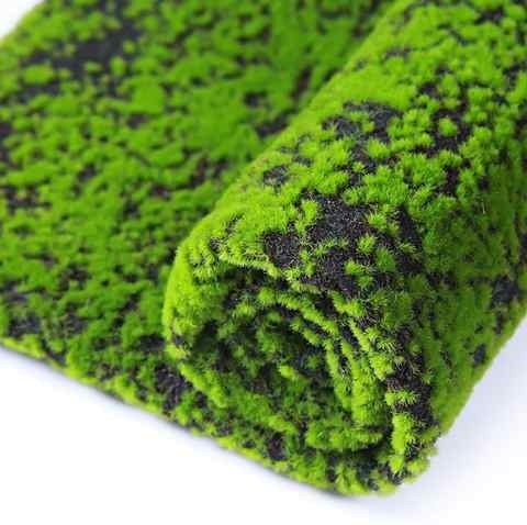 塑料仿真青苔苔藓微景观装饰布景模型绿色室内装饰布置园艺场景布 - 图1