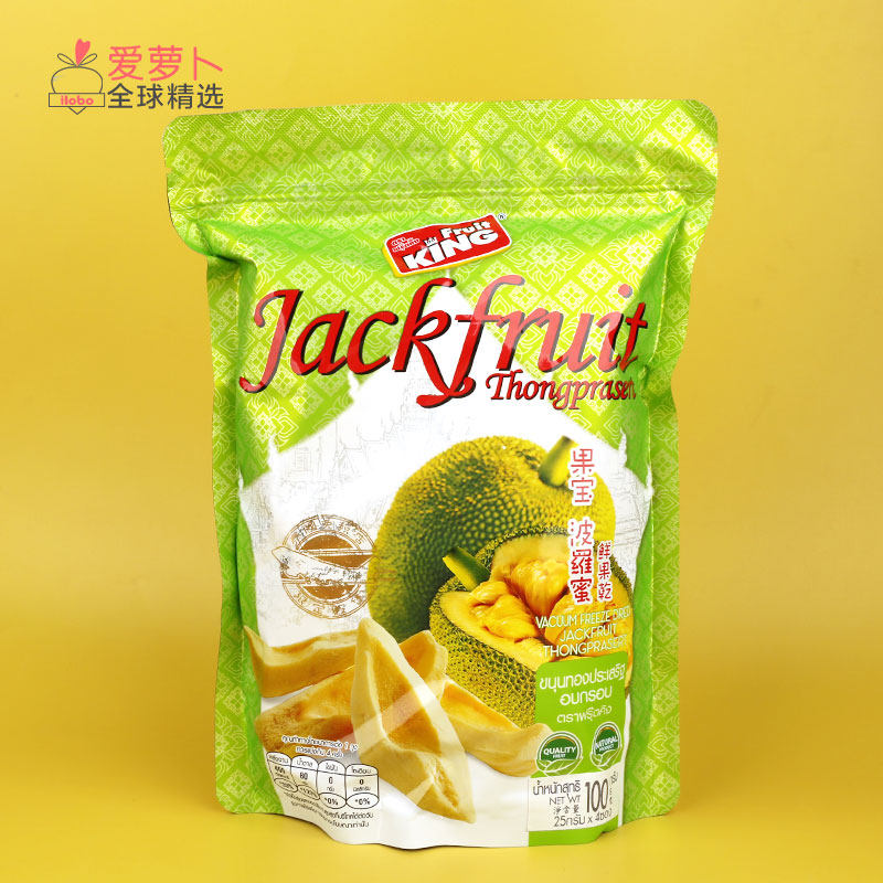 Fruit King果宝 金枕头冻干榴莲干水仙芒果 菠萝蜜冻干100g,淘宝优惠券,粉丝福利购,淘宝优惠卷