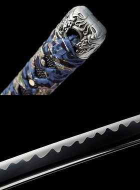 龙泉刀剑武士刃太刀日本鬼泣长款打刀鬼魅刀刀具防身冷兵器未开刃