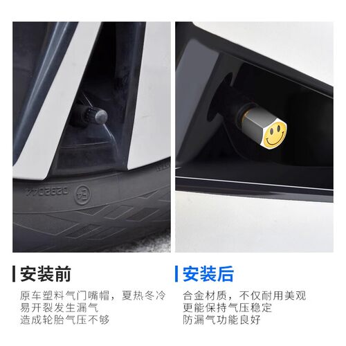 专用于宝马1系3系5系6系7系 X1 X5 X6汽车轮胎气门嘴帽气门嘴芯盖 - 图1