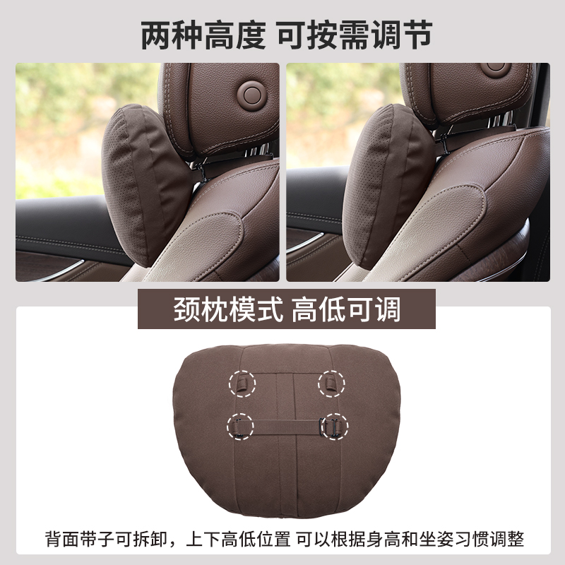 专用比亚迪唐PLUS/Pro头枕汽车座椅护颈枕DMI/EV腰靠枕头内饰用品-图3