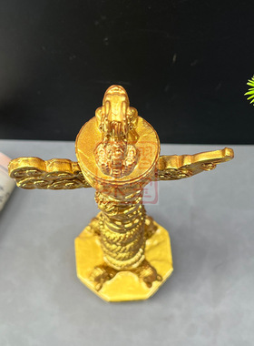 批土豪金华表十二生肖龙盘龙柱华表柱中华柱龙柱办公家居风水摆件
