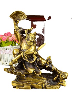 黄铜钟馗摆件黄铜像家居装饰品客厅工艺品金属工艺品铜979565人物