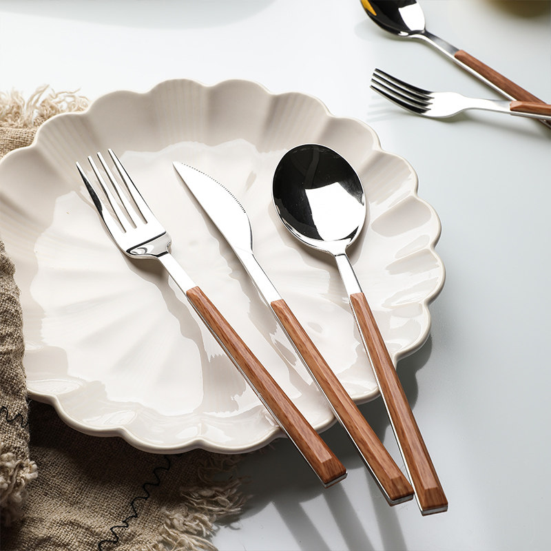 tinyhome304不锈钢牛排餐具刀叉勺ins风西餐具套装全套家用五件套,淘宝优惠券,粉丝福利购,淘宝优惠卷