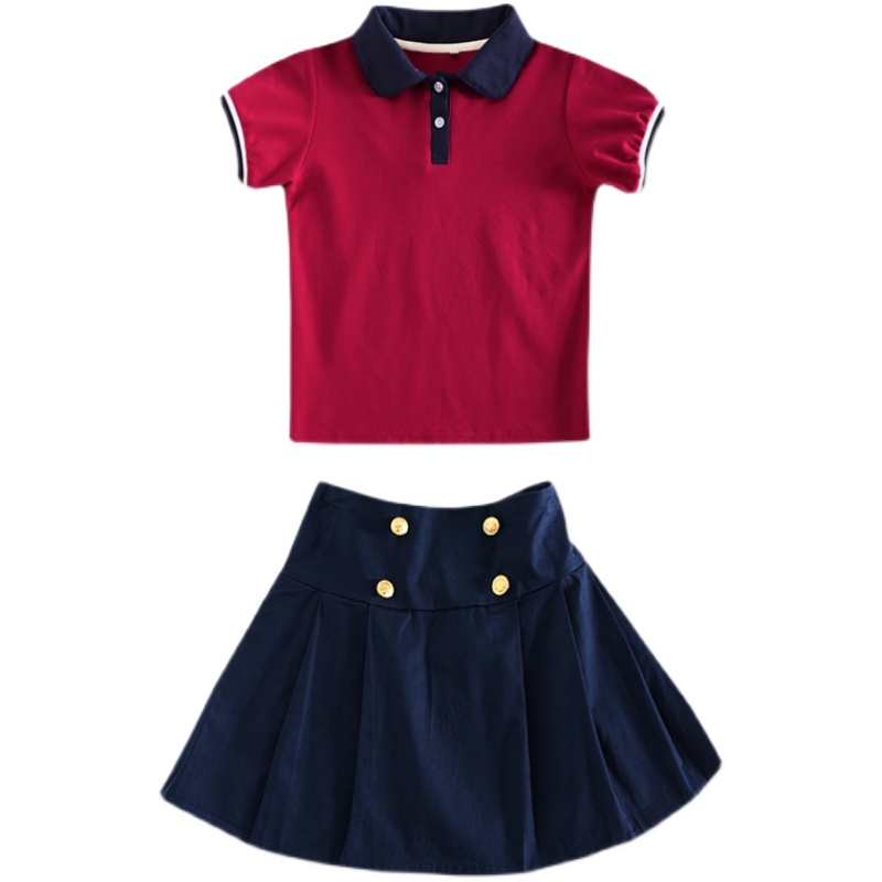 小学生英伦学院风校服短袖运动套装儿童毕业照班服幼儿园园服夏装