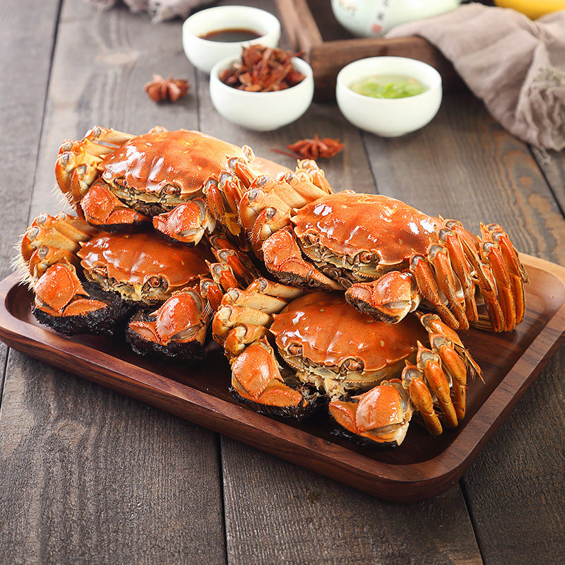 出水不凡 鲜活阳澄湖大闸蟹 公4.6两+母3.2两 14只现货 多重优惠折后￥178包邮