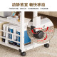 Bedside table, simple lifting table, multi-functional lifting bedside table, laptop table, bed table, office study computer table, universal wheel pulley, mobile table, reading table