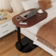 Sofa side table movable bedside table bedside small table computer table bedroom simple desk home living room small coffee table bedside computer stand storage shelf mini balcony tea table office desk