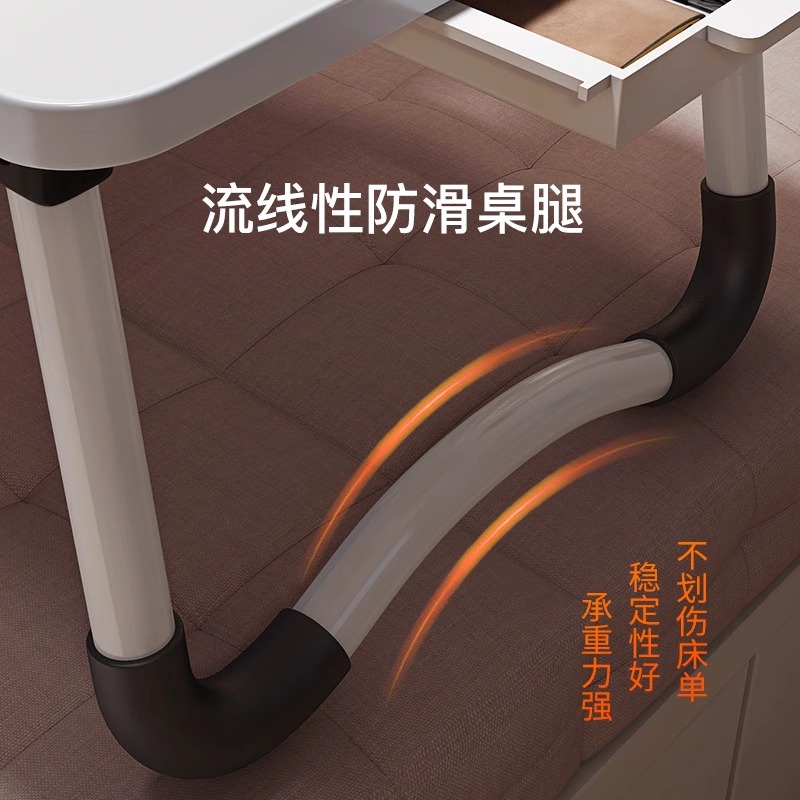 可折叠床上小桌子学习书桌笔记本电脑桌支架懒人卧室飘窗桌坑几大学生宿舍学生写字小桌板儿童看书课桌膝上桌