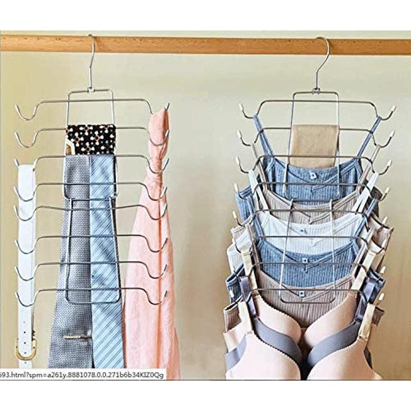 可折叠式多层内衣架家用衣橱吊带睡衣连衣裙收纳整理衣挂 - 图0