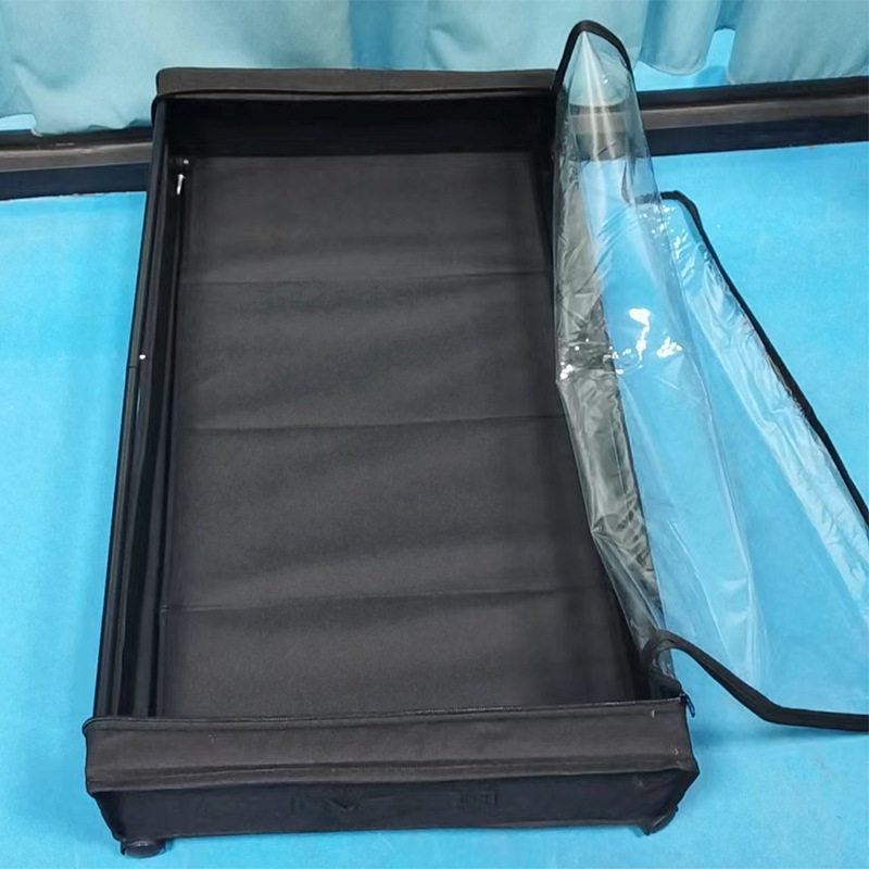 床下可移动防尘收纳箱床底大容量衣物鞋子书籍被单带轮置物架 - 图2