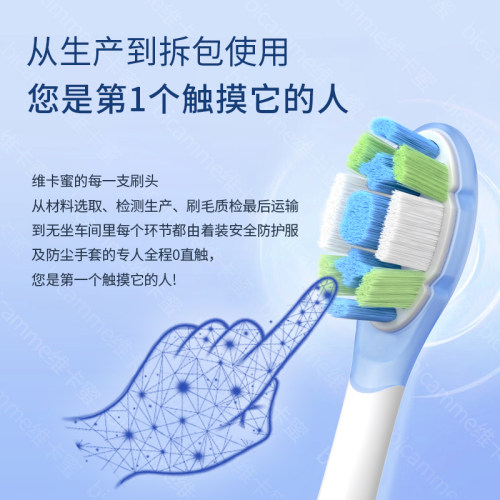 适配小米米家声波扫振电动牙刷头MES609/MES610扫振pro通用替换头 - 图2