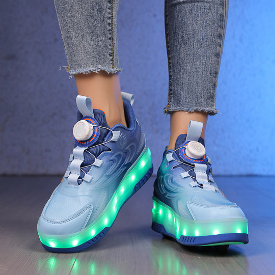 Casilon Children's Heelys Shoes Invisible Four Wheels Retractable