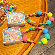 Half Cooked Jade Shop Original Square Candy Small Bear Apply AirPods3 Generation 2 generations pro Apple headphone sleeve