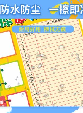 教室布置班级评比栏墙贴小红花榜