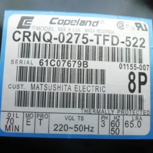 谷轮CRNQ-0300-TFD-522/551/527/56 CRFQ-0250 CRNQ-0500-TFD-522 - 图0