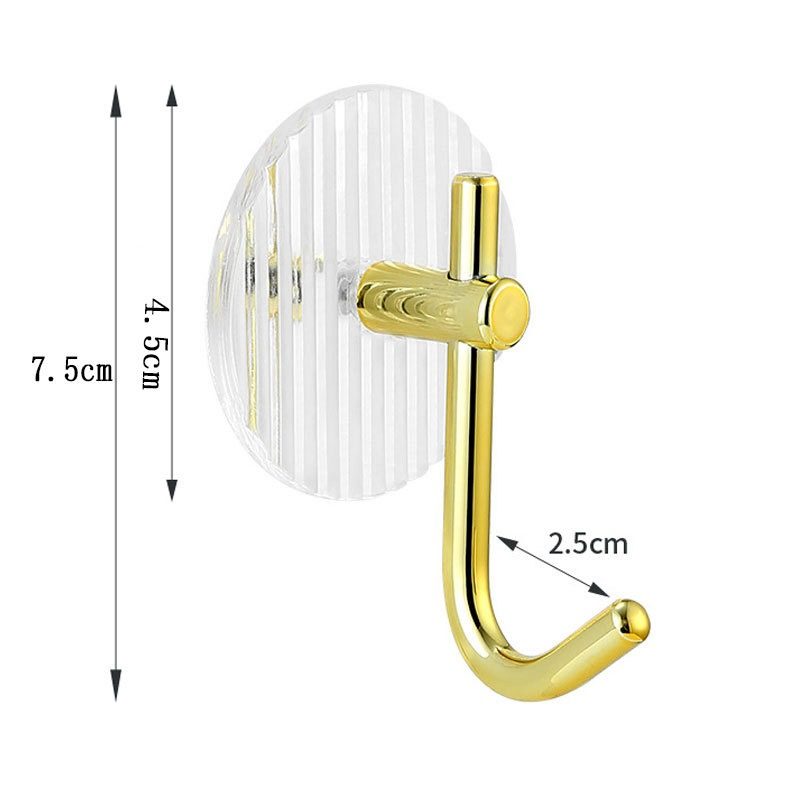 亚克力挂钩免打孔粘钩强力粘胶进门玄关钥匙卫生间浴室毛巾挂A