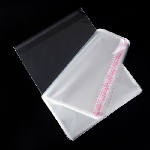 OPP自粘袋 透明衣服包装袋 吧唧保护袋 A4书籍自封袋不干胶塑料袋 - 图0