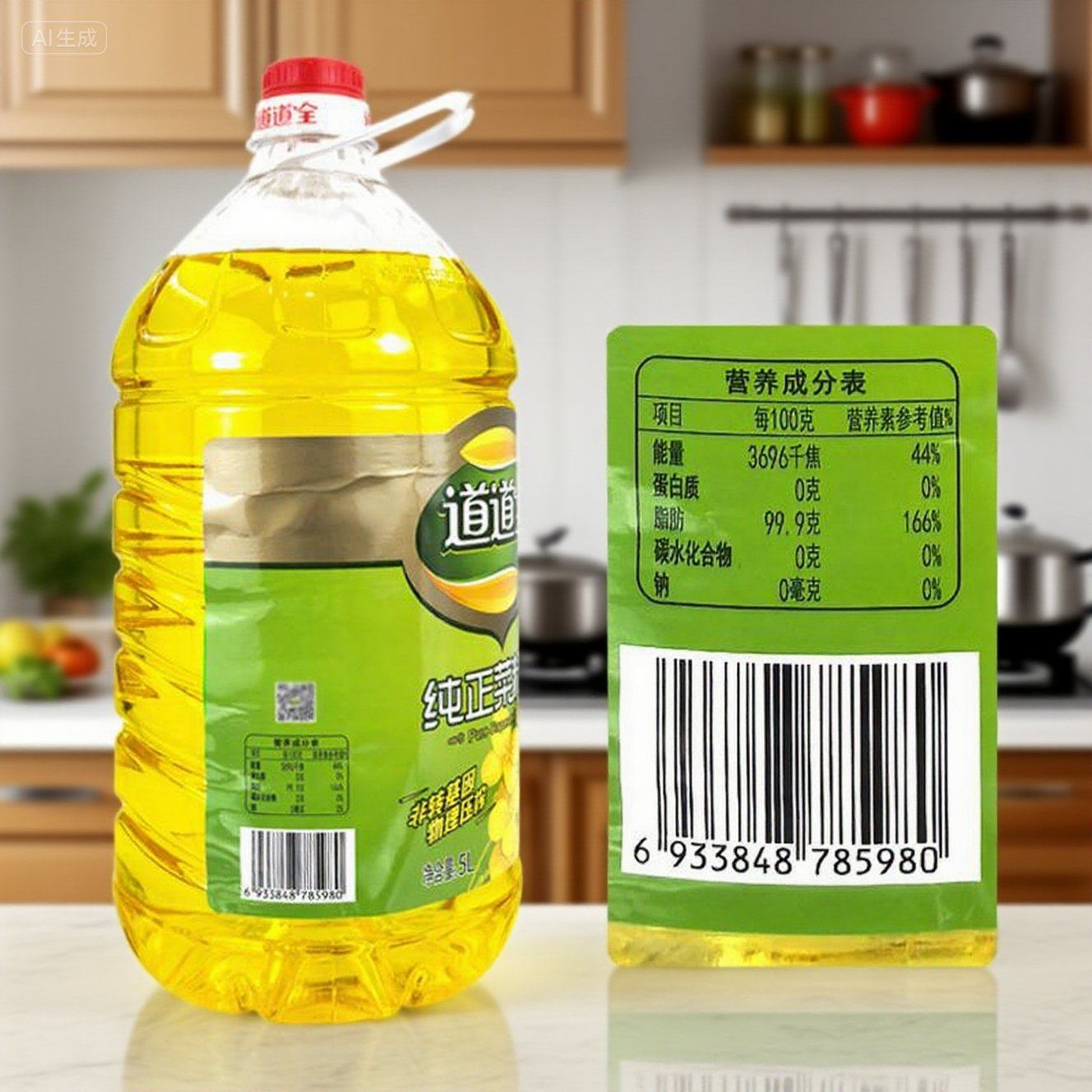 5L×4瓶一级道道全纯正菜籽油非转基因物理压榨学校家用零防腐剂,淘宝优惠券,粉丝福利购,淘宝优惠卷