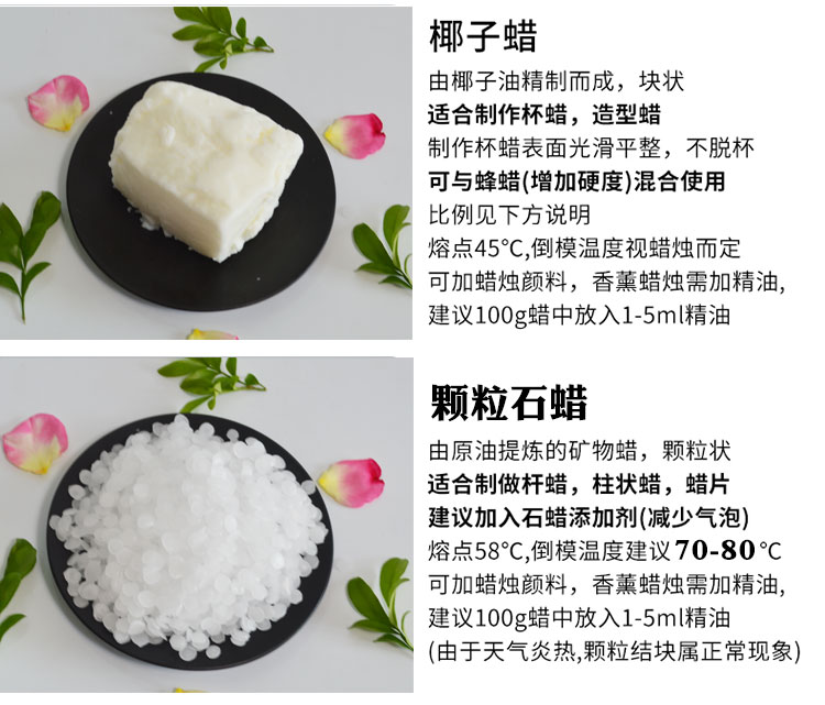 大豆蜡香薰蜡烛diy材料自制手工蜡原料无烟蜡杯蜡节庆蜡白蜂石蜡 - 图1