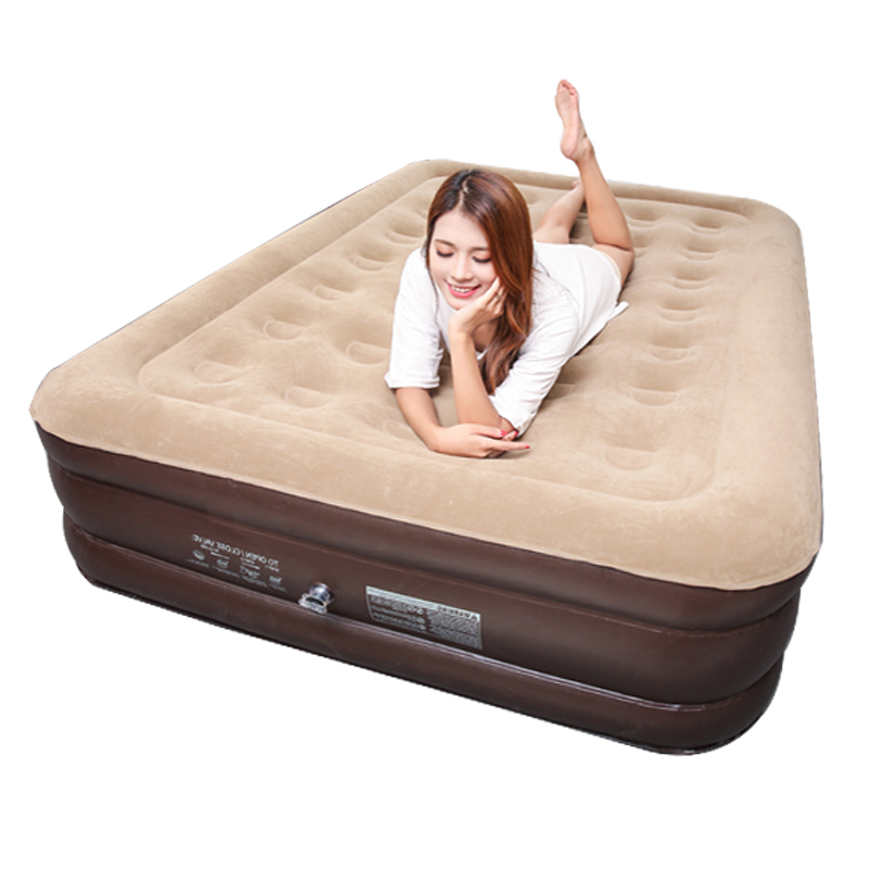 加厚充气床打地铺气垫床单人双人家用简易折叠充气床垫户外懒人床 - 图3
