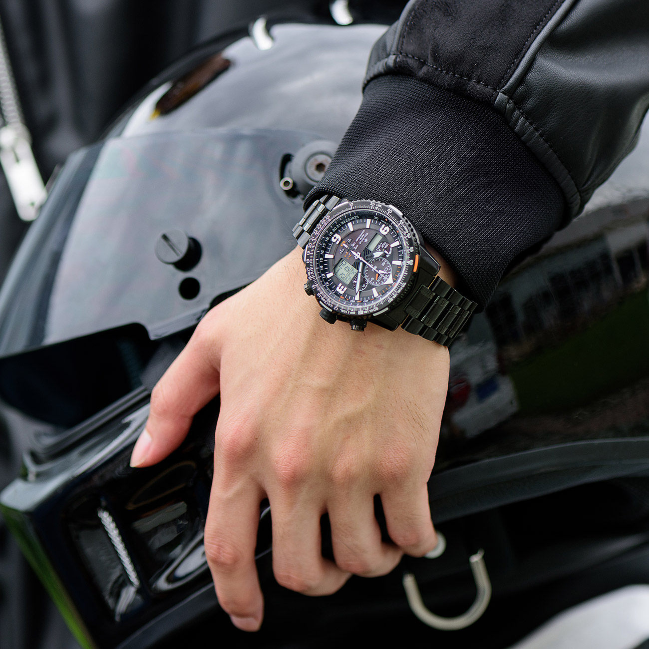 citizen日本黑天使光动能电波男士 时友海外日韩腕表