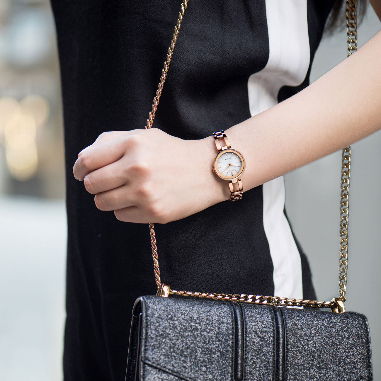 citizen女光动能简约休闲贝母 时友海外日韩腕表