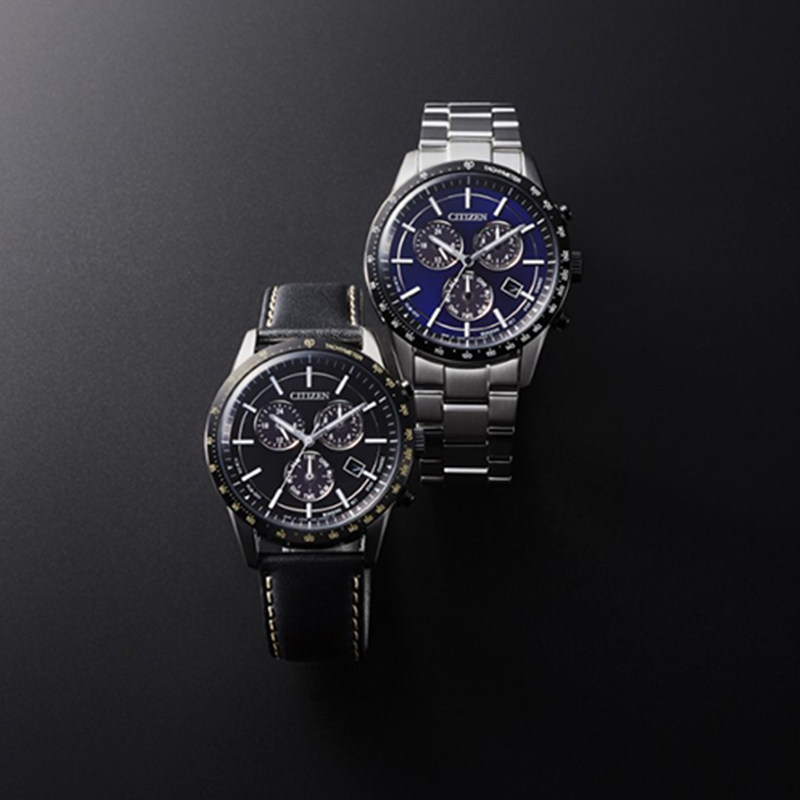 citizen男光动能商务休闲万年历 时友海外日韩腕表