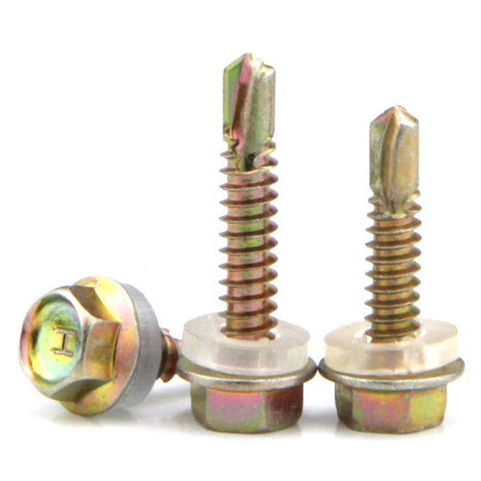 External hexagonal drill tail self-tapping screw