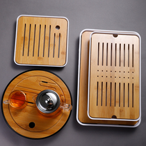 Small Tea Tray Home Modern Minima Small Tea Table Melamine Dry Bubble Drain Power Tea With Water Storage Bamboo Pallet Suit