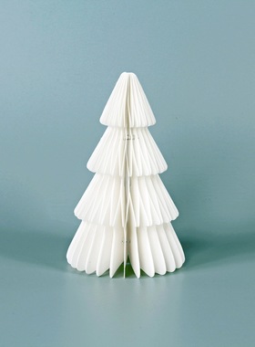 圣诞节装饰用品立体蜂窝树摆件家居派对PATY桌面装饰纸蜂窝圣诞树