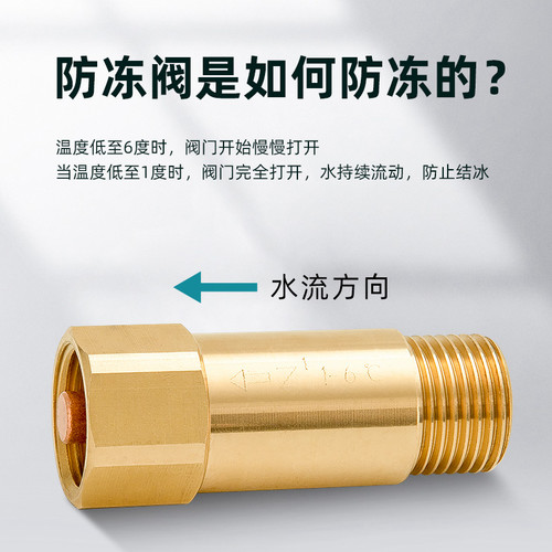 房车专用防冻阀空气能低温防结冰阀排水卸水阀门全铜4分水管保护 - 图2