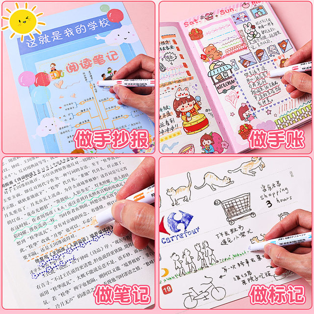 New upgrade! Double-ended flower-shaped contour curve pen